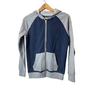 Tucker and Tate zip up hoodie girls size large 10-12 blue grey NWT